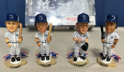 RARE New York Yankees MINI BOBS Forever Magnet Giambi Jeter Clemens Posada MLB - Image 1 of 4