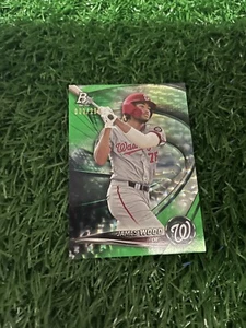 2022 Bowman Platinum Top Prospects Emerald Ice Foilboard /299 James Wood #TOP-60 - Picture 1 of 4