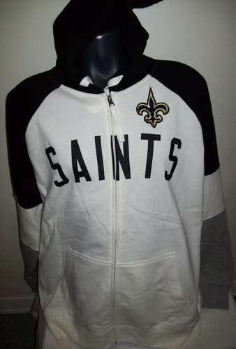 VETEMENTS NEW ORLEANS "SAINTS" Hooded Jacket Full Zip Hoody Sewn Logos