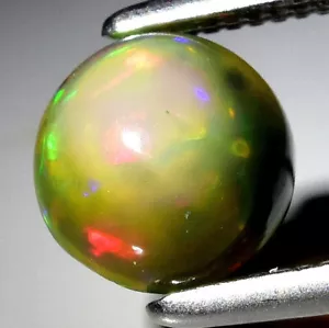 ★★ RARE !! OPALE NOIRE ET MULTICOLORE D'ETHIOPIE : 5.7 mm ★★ P426.129t - Imagen 1 de 1
