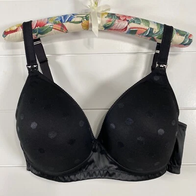 Sujetador de enfermería mousse para mujer Cake Lingerie talla 36D negro nuevo con etiquetas a lunares cobertura completa Foto 1 de 4