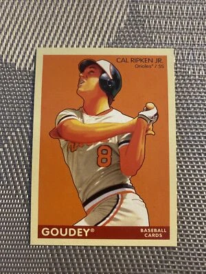 2009 UPPER DECK GOUDEY CAL RIPKEN JR. GREEN BACK BALTIMORE ORIOLES CARD # 20 - Imagem 1 de 4