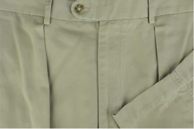 Pantalones informales Daniel Cremieux de algodón plisado tostado para hombre 35 x 28 Foto 1 de 3