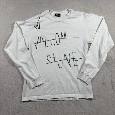 VTG Volcom Long Sleeve T Shirt Y2K Grudge Logo Graphic Small Medium #2309 - Image 1 of 4