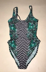 Skechers Womens Tropical print Swimsuit Sz S pre-owned - Picture 1 of 8