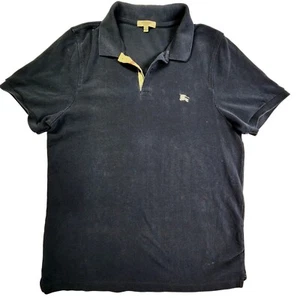 Burberry London Navy Blue Polo Shirt XL Boys Cotton Short Sleeve - Picture 1 of 8
