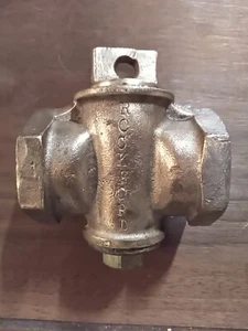 Vintage Rockford 1”x1” Brass Gas Valve - Picture 1 of 8