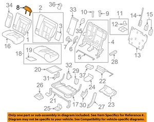 FORD OEM 13-14 Edge Rear Seat Components-Headrest, Center ET4Z78611A08EA - Picture 1 of 2