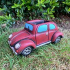 Dark Red French Car Cement Home Garden Plant Flower Seed Herb Pot Planter Gift 