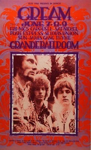 Mini póster de concierto reproducción crema de 4" x 6" cargador superior gratuito - Imagen 1 de 2