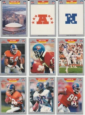 1991-92 Pro Set Super Bowl XXIV binder SET BREAK singles - Image 1 of 4