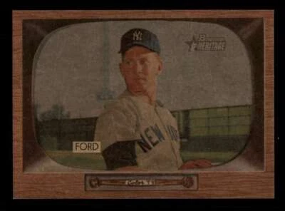 2004 Bowman Heritage Mahogany #59 Whitey Ford #24/25 Parallel Yankees HOF NM+ - Image 1 of 2