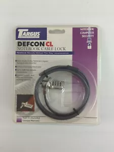 Targus Defcon CL Laptop Notebook Cavo Sicurezza Blocco Combinazione PA410U Nuovo - Foto 1 di 4