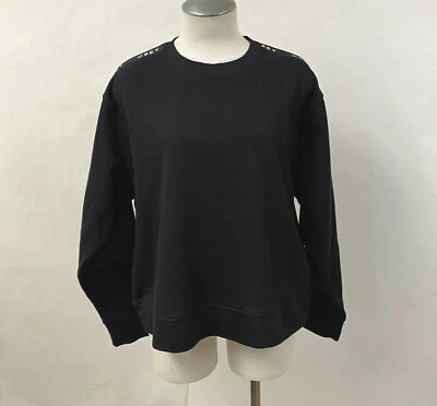 Obey 女式 Crew 运动衫 Lockport 黑色 S 码全新带标签 Shepard Fairey — 第 1/4 张图片