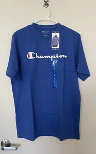 Champion AthleticWear Men's Short Sleeve T-Shirt Blue Size Large NWT - Picture 1 of 3