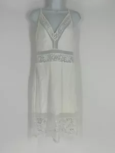 NWT French Connection Summer Unit 71H05 White Sleeveless Dress Women's Size 8 - Picture 1 of 11