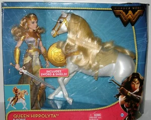 Queen Hippolyta Pferd Schwert Schild Wonder Woman Actionfigur Set Spielzeug DC 12" Neu - Bild 1 von 6