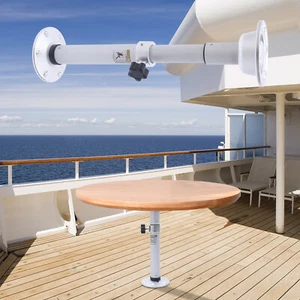 Adjustable Pedestal Table Base Table Leg Table Pedestal Stand Fit RV Boat Marine - Foto 1 di 12