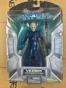 Star Trek Nemesis Viceroy with Staff 7" Action Figure Toy 2002 Art Asylum - Picture 1 of 2