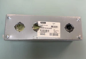 Hoffman 58040 E4PB Pushbutton Enclosure, 4 Hole, Gray… - Picture 1 of 3