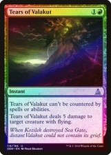 Tears of Valakut FOIL Oath of the Gatewatch NM Red Uncommon MTG CARD ABUGames