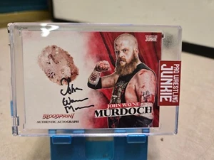 2023 Pro Wrestling Junkie BloodPrint Auto John Wayne Murdoch - Picture 1 of 2