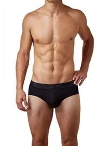 2xist Men's Essential Core Contour Pouch 2Pack Brief Black/White Size L 3564 - Picture 1 of 3