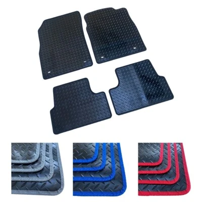 For Chevrolet Epica 2008 to 2011 Car Floor Mats Black Rubber 4 pcs - Image 1 of 4