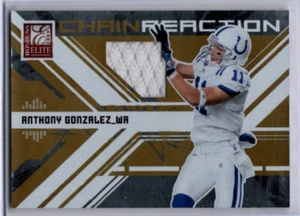 2009 Donruss Elite Football Chain Reaction Anthony Gonzalez JERSEY COLTS 171/299 - Picture 1 of 1