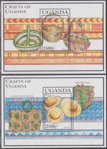 Uganda Sc # 1240-1 CPL POSTFRISCH SET 2 S/S - LOKALES HANDWERK - Bild 1 von 1