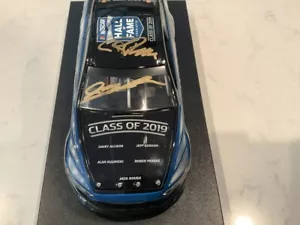 JEFF GORDON, ROUSH & PENSKE AUTOGRAPHED 2019 HALL OF FAME DIECAST & CARDS - Picture 1 of 22
