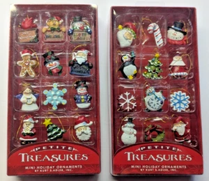 2 Sets Kurt Adler Petite Treasures Mini Ornaments Asst. 12-Piece Set (Pack of 2) - Picture 1 of 4