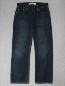 SB09417 2017 *LEVI'S* 505 REGULAR FIT JEANS YOUTH sz14R (msr 28"x27") DARK BLUE - Picture 1 of 6