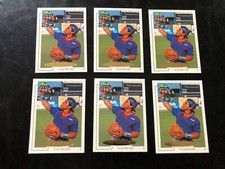 (6) IVAN RODRIGUEZ RANGERS 1991 CLASSIC BEST GOLD ROOKIE RC LOT #BC7