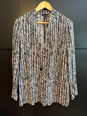 Chaqueta Blazer COS Para Mujer Un Botón Talla 8 Mangas Largas Columpio Espalda Carrera Foto 1 de 4