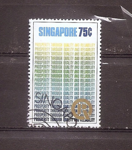 99c Starts - SINGAPORE $1 Quality 1973 Scott 170 SG 192 Fine Used Cover