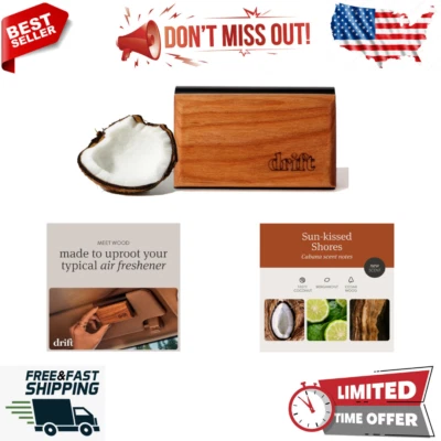 Drift Car Air Freshener - Wood Air Freshener -Cabana Scent Starter Kit - Image 1 of 4