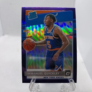 2020-21 Panini Donruss Optic Rated Purple Prizm Immanuel Quickley #175 Rookie RC