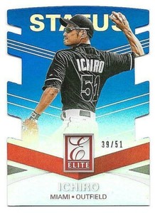 2015 Panini Elite Status Die Cut #43 Ichiro #39/51