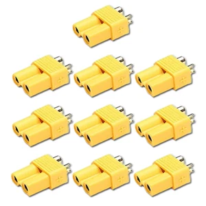 10 pièces connecteur XT30 prise connecteur femme femme prise dorée batterie Lipo 30A - Photo 1/7
