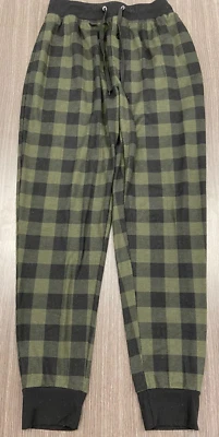 PANTALONES DE SALÓN PIJAMA FRUIT OF THE LOOM PARA HOMBRE VERDE NEGRO A CUADROS TALLA PEQUEÑA Foto 1 de 2