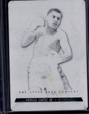 2022 UD Goodwin Champions Vergil Ortiz Jr 118 Black Printing Plate #1/1 Boxing