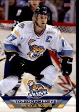 2011-12 Toledo Walleye Choice #18 Kyle Rogers Philadelphia Pennsylvania PA Card