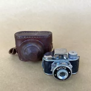 Mycro Vintage Subminiature “Hit Type" Film Camera W/ 20mm 4.5 Lens & Case, NICE - Picture 1 of 9
