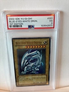 Blue-Eyes White Dragon SDK-001 Starter Deck: Kaiba 1st Edition PSA 3 - Bild 1 von 5