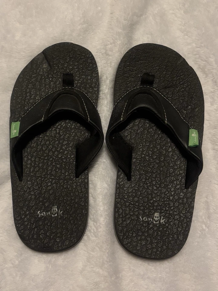 Chanclas Sanuk negras talla 13 niños Foto 1 de 3