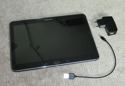 Samsung Galaxy Tab 4 10.1 SM-T813 32GB schwarz MicroSD 128 GB Ladegerät - Bild 1 von 4