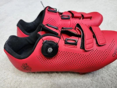 Youth TBL Bike Cycling Red Shoes - Size EUR 38 US 6 - Image 1 of 4