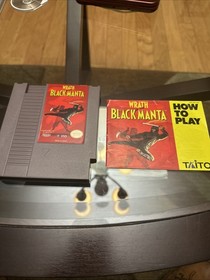 WRATH OF THE BLACK MANTA 1989 Authentic Nintendo NES! With Manual!