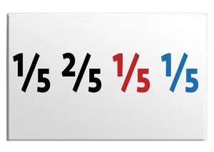 One Fifth Mathe Komplex Zahlen Nerdig Wissenschaft Humor Geschenk Küche Kühlschrankmagnet - Bild 1 von 7